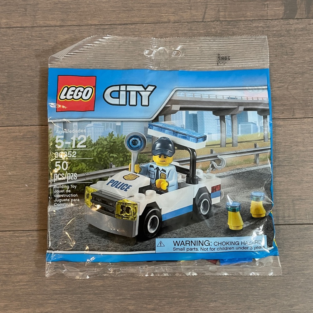 LEGO City Police Patrol Car Set - Blue, White, Black